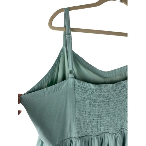 Torrid Mint Blue Challis Sharkbite Skater Dress Plus Size 4 - Picture 6 of 12